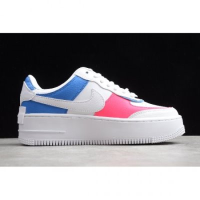 Nike Bayan Air Force 1 Shadow Gri / Pembe / Mavi Kaykay Ayakkabı Türkiye - 966GFX9P